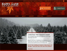Tablet Screenshot of happylandtreefarms.com